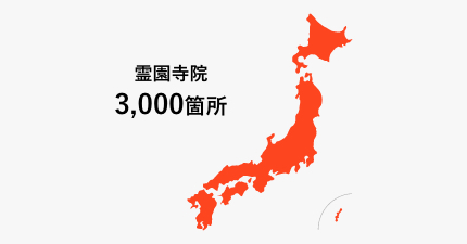 全国3,000箇所の霊園寺院のご案内