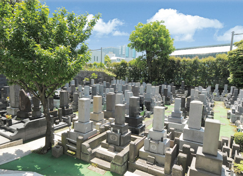 <b>都心の一等地で、お求めやすい価格</b><br>１区画(0.16㎡)永代使用料23万円より