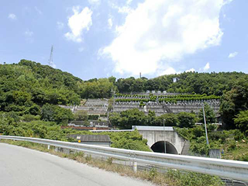 墓域の全景